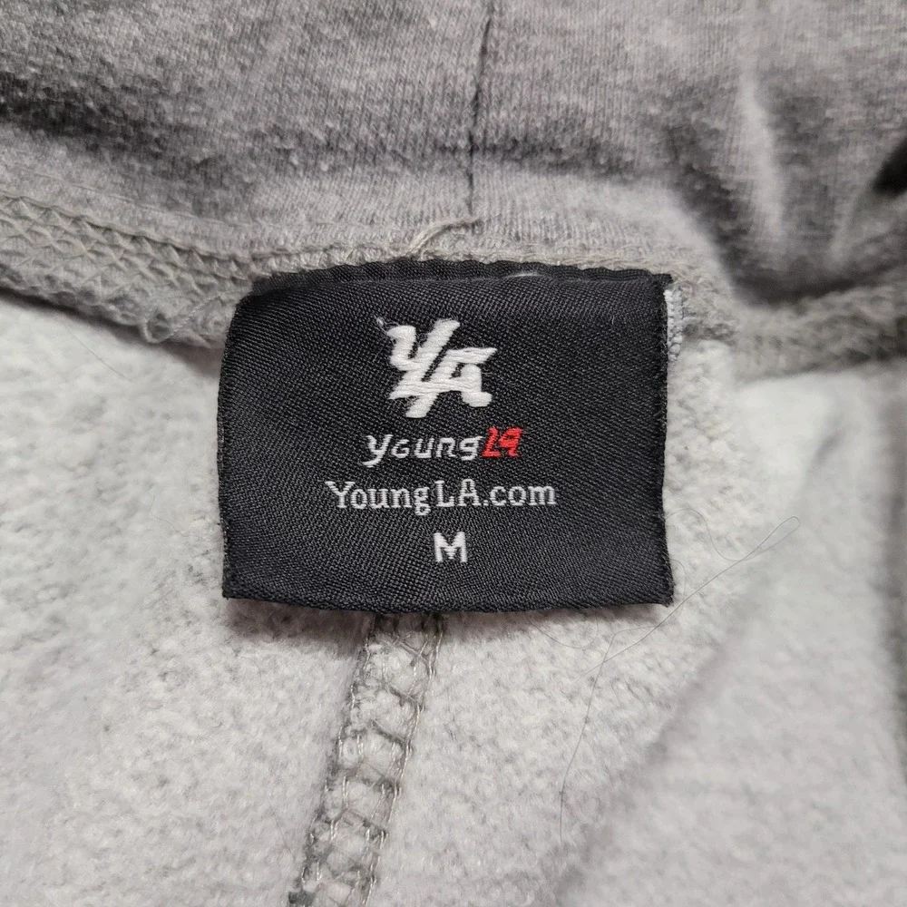 YoungLA Joggers Mens Medium Grey‎ Sweatpants Athletic Gym Streetwear Training
